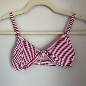 Red/White/Blue Stripped Bathing Suit Top